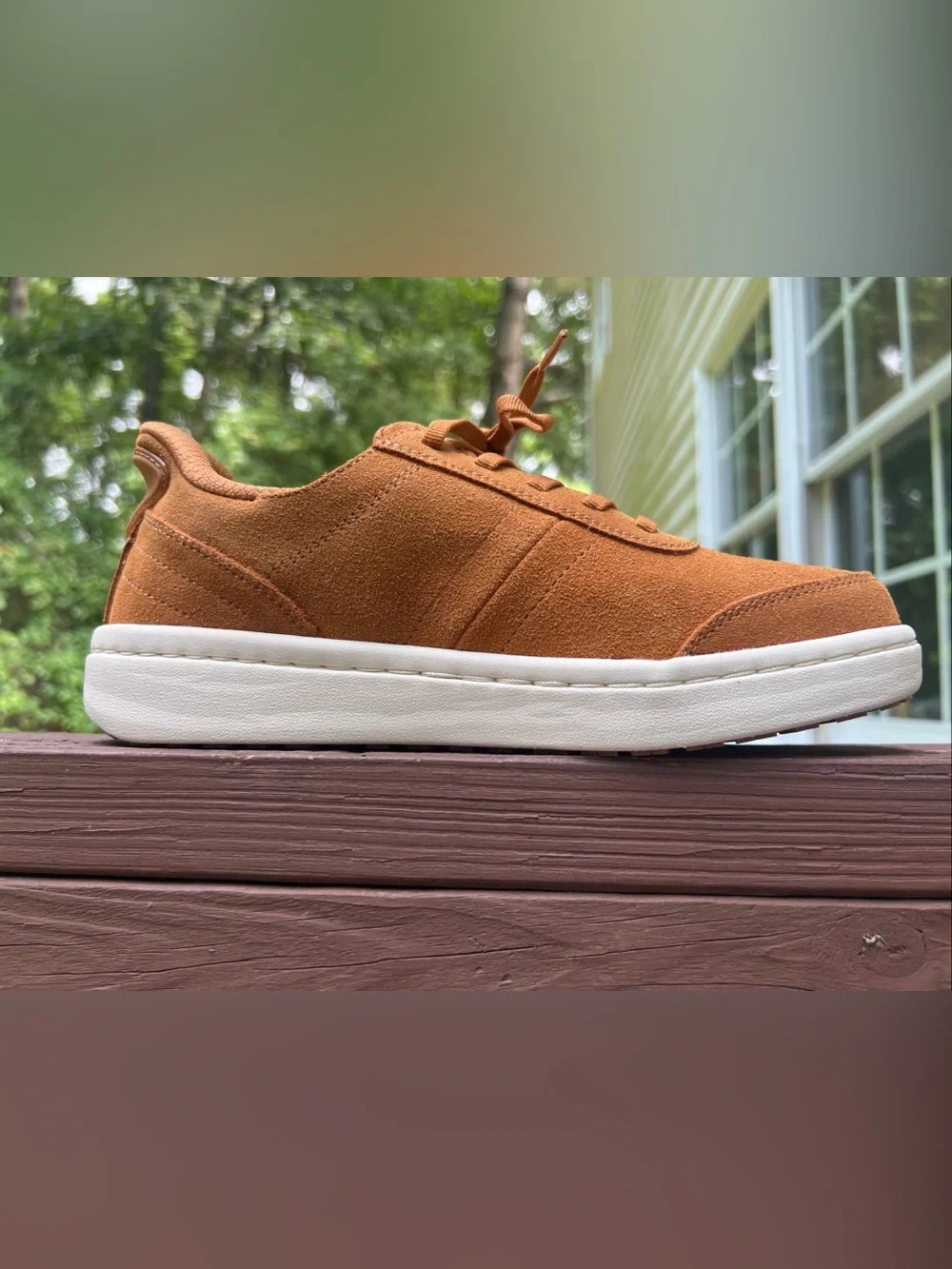 Orthofeet Women’s Wander Hands-Free Sneakers Camel, Minimalist 81113|Size:7.5B